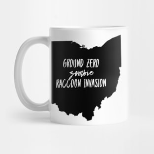 Funny Ground Zero Zombie Raccoon Ohio Invasion T-Shirt Tees Mug